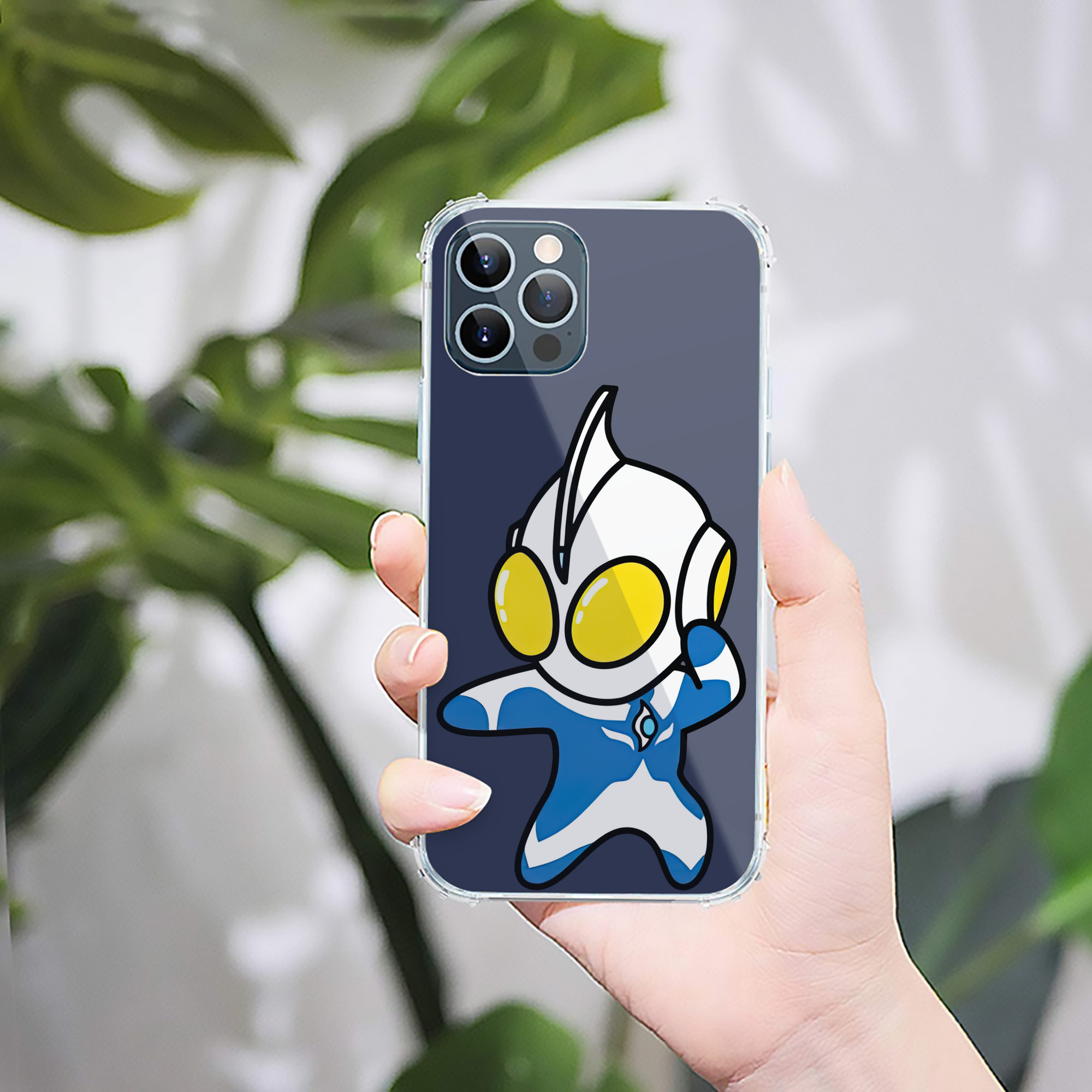 （画像用） ウルトラマン Ultraman 【iPhone 12シリーズ対応】透明スマホケース（クリアソフトケース）